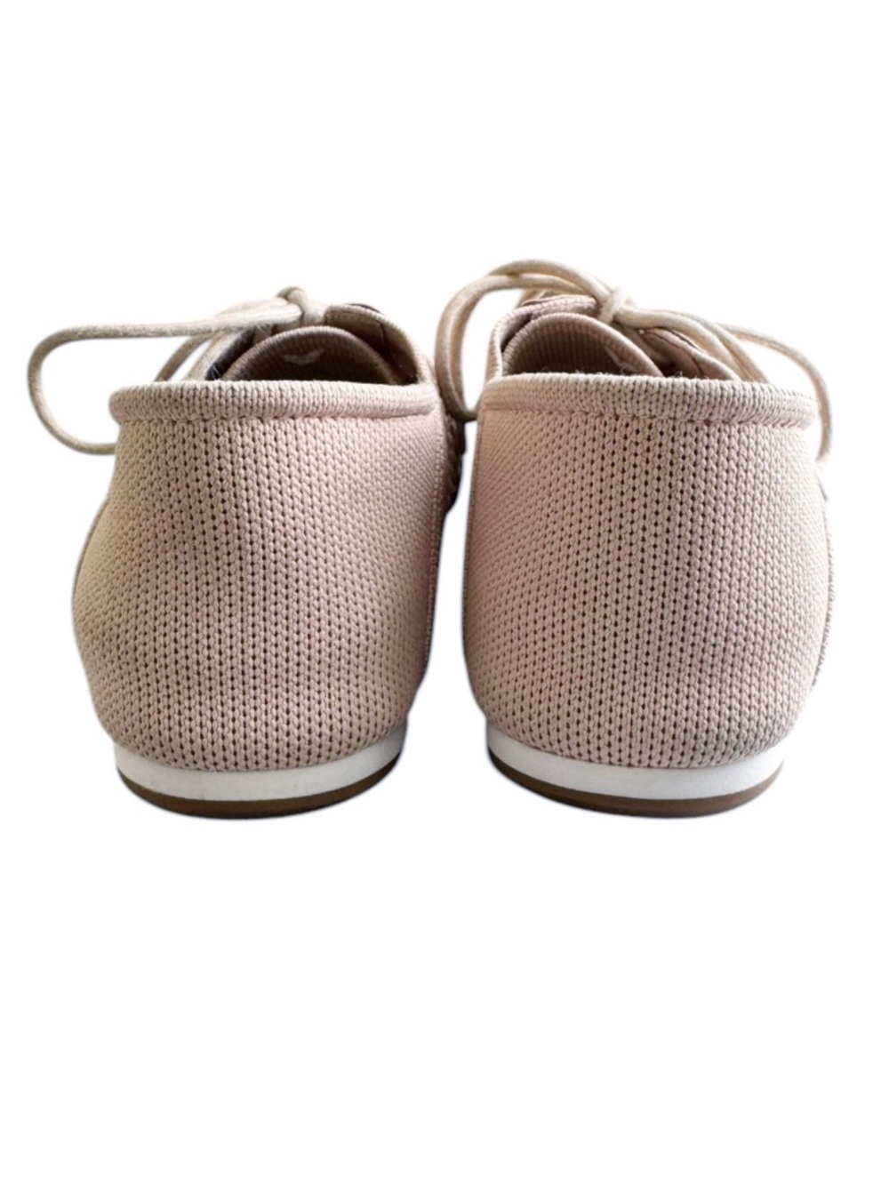 Women's Knit Lace-Up Sneakers in Nude - Picture 8 of 10